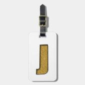 Bling Gold J Gepäckanhänger (Vorderseite vertikal)