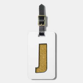 Bling Gold J Gepäckanhänger