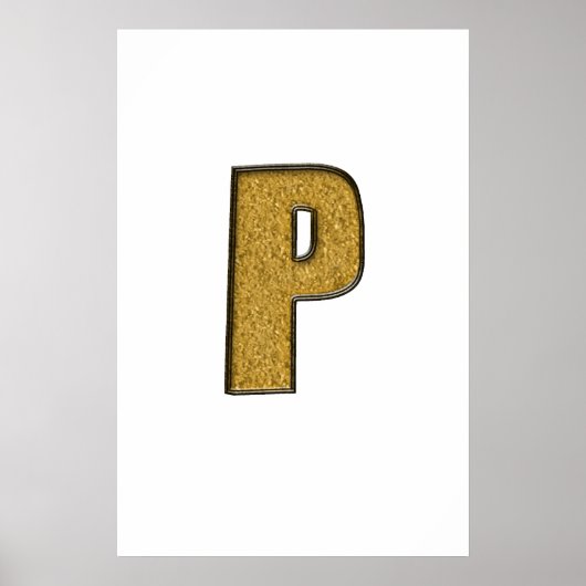Bling Gold P Poster (Vorne)