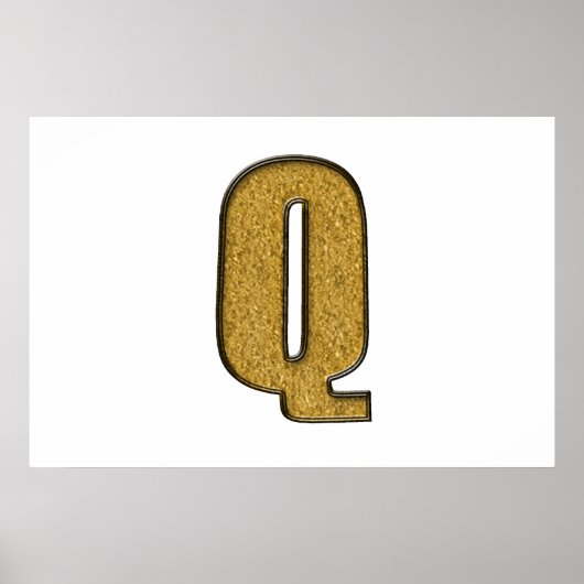 Bling Gold Q Poster (Vorne)