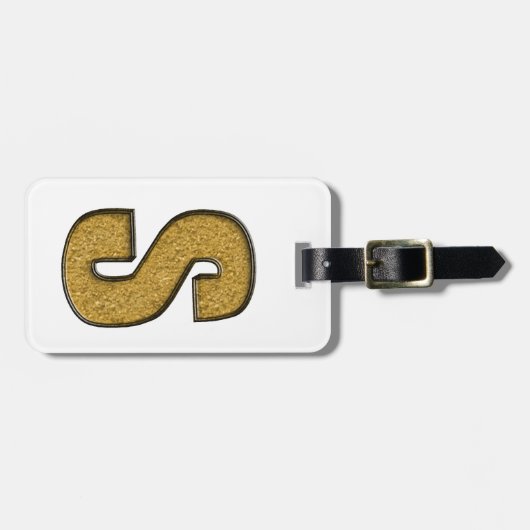 Bling Gold S Gepäckanhänger (Vorderseite horizontal)
