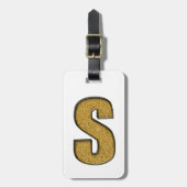 Bling Gold S Gepäckanhänger (Vorderseite vertikal)