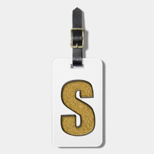 Bling Gold S Gepäckanhänger (Vorderseite vertikal)