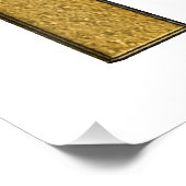 Bling Gold T Fotodruck (Ecke)