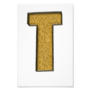 Bling Gold T Fotodruck