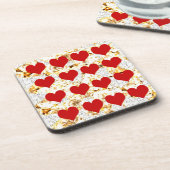 BLING HERZEN GETRÄNKEUNTERSETZER (Linke Seite)