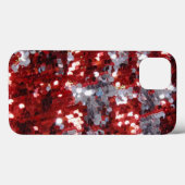 Bling iPad Case für Rot und Weiß (Rückseite (Horizontal))