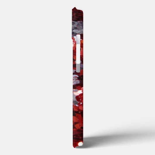 Bling iPad Case für Rot und Weiß (Rückseite / Links)