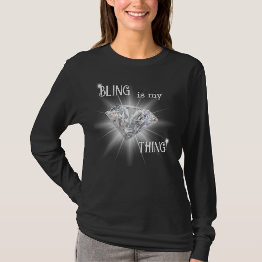 Bling ist mein Ding, das ich mit einem Diamanten-S T-Shirt (Vorderseite)