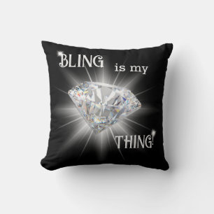 Bling ist mein Ding Diamond Sparkle Kissen