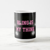 Bling ist meine Sache-Diamant-Tasse Kaffeetasse (Mittel)