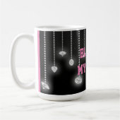 Bling ist meine Sache-Diamant-Tasse Kaffeetasse (Links)