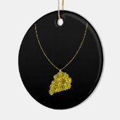 Bling klein keramikornament (Links)