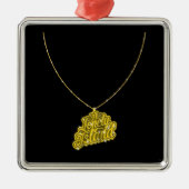 Bling klein ornament aus metall (Vorne)