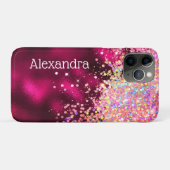 Bling Luxury Sparkle Holographic Glitzer Custom Case-Mate iPhone Hülle (Rückseite (Horizontal))
