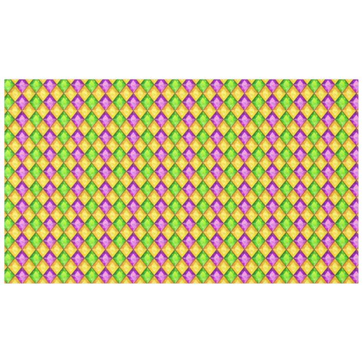 Bling Mardi Gras Table Cover Tischdecke (Vorderseite (Horizontal))