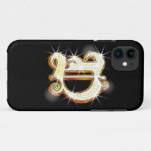 Bling Monogramm D iPhone 5 Fall Case-Mate iPhone Hülle (Rückseite (Horizontal))