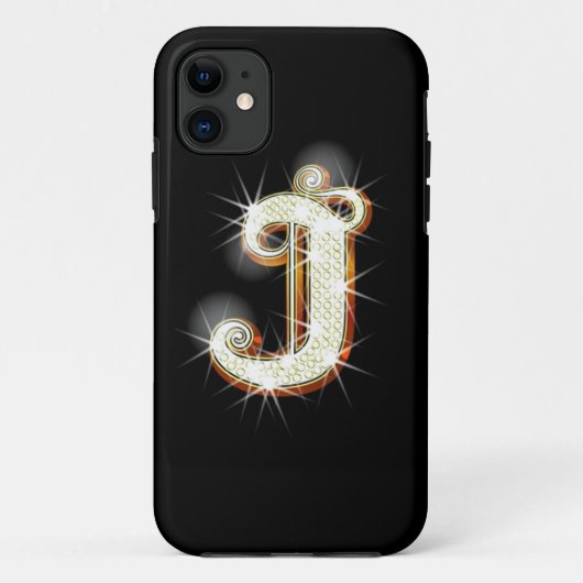 Bling Monogramm J iPhone 5 Fall Case-Mate iPhone Hülle (Rückseite)