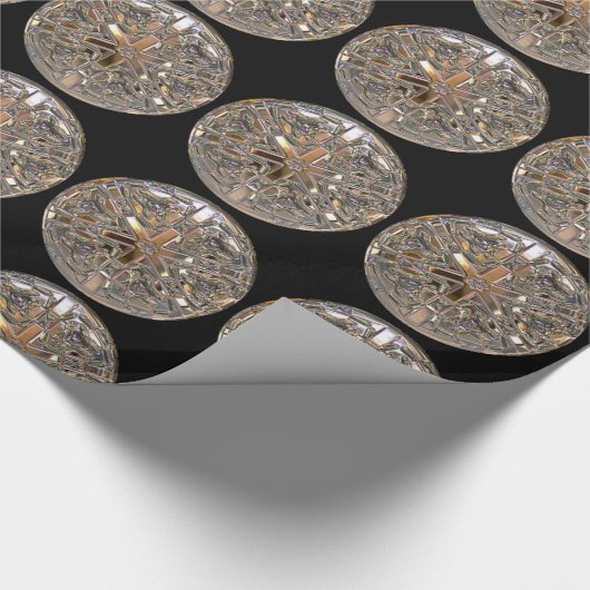 Bling on Knight Glossy Geschenkpapier (Ecke)