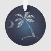 Bling Palm Tree und Crescent Moon Ornament (Vorderseite)