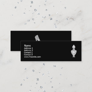 Bling Parfüm Flasche Mini Visitenkarte