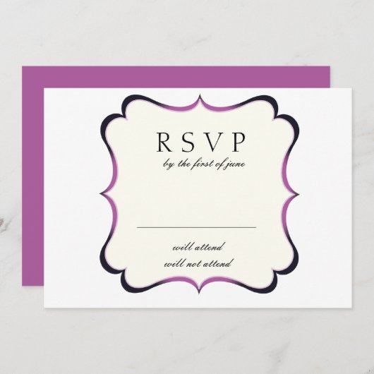 Bling - RSVP-Karten Einladung (Vorne/Hinten)