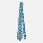 Bling & Sparkle | Luxus-Ozeanblauer Geode-Halsbund Krawatte (Vorderseite)
