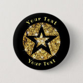 Bling Star Design Button (Vorderseite)