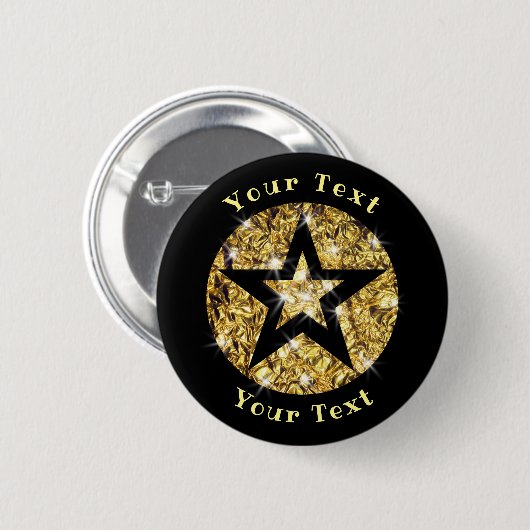 Bling Star Design Button (Vorne & Hinten)
