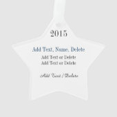 Bling Star Ornament (Rückseite)