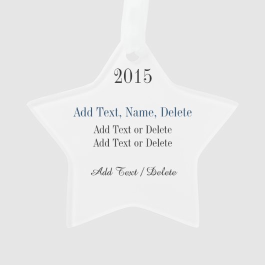 Bling Star Ornament (Rückseite)