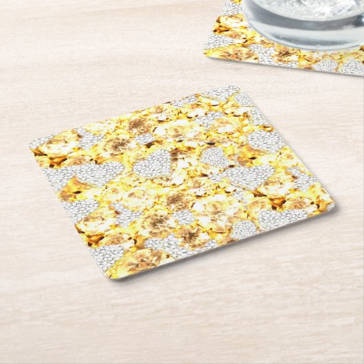 BLING-UNTERSETZER RECHTECKIGER PAPPUNTERSETZER (angewinkelt)