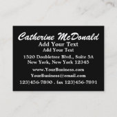 Bling VIP Card - SRF Visitenkarte (Rückseite)