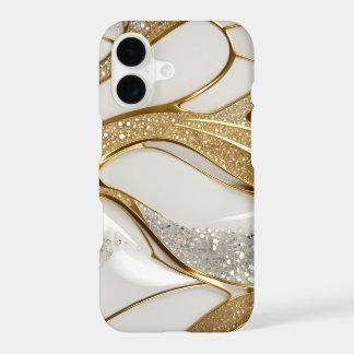 Bling Weißgold Abstract mit Pave-Diamanten Glitter