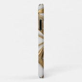 Bling White Gold Abstrakt w Pave Diamonds Glitzer Case-Mate iPhone Hülle (Hinten/Rechts)