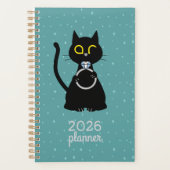 BLING WINK Funny Cat Proposal Planner Planer (Vorderseite)