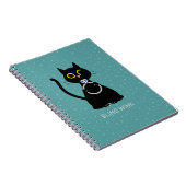 BLING WINK Funny Cat Vorschlag Notebook Notizblock (Rechte Seite)
