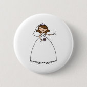 Blingy Braut, die Bachelorette Button Wedding ist (Vorderseite)