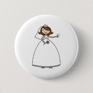 Blingy Braut, die Bachelorette Button Wedding ist