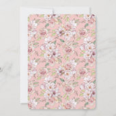 Blingy Brünett Bride Brautparty Einladung (Rückseite)