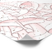 Blingy Glamour Bride Brautparty Begrüßungszeichen Poster (Ecke)