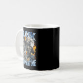 Blink If You Want Me Funny Alpha Wolf Bootleg Meme Kaffeetasse (Vorderseite Links)