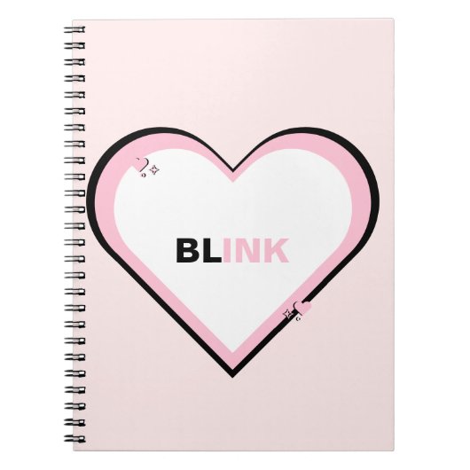 Blink Kpop Blackpink Niedliche Ästhetik Tee Notizblock (Vorderseite)