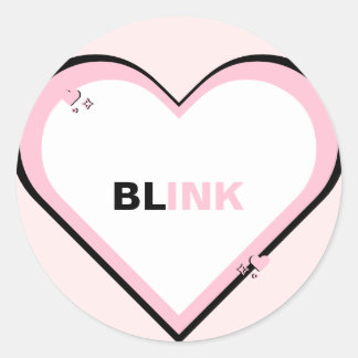 Blink Kpop Niedlich Teen Ästhetik Runder Aufkleber