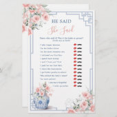 Blink Pink Chinoiserie Ginger Jar sagte, sie sagte (Vorne/Hinten)