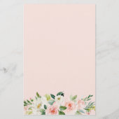 Blink Pink Floral sagte sie sagte Bridal Game (Rückseite)