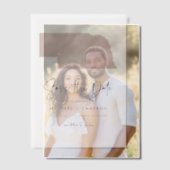 Blink Pink Nebraska Karte Save the Date Minimalist Pergament Einladungen (Versatz (Ehepaar))