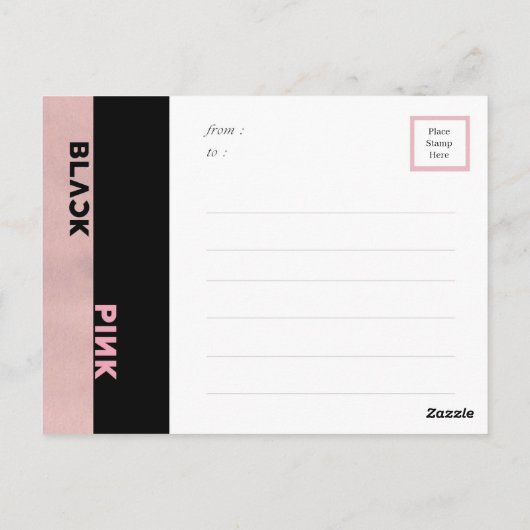 BLINK-Postkarte Postkarte (Rückseite)