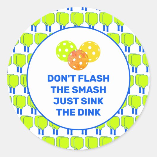 BLINKEN SIE NICHT DEN SMASH-benutzerdefinierten Pi Runder Aufkleber (Vorderseite)