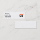 Blinken Sie, wenn Sie mich wollen Mini Visitenkarte (Vorne/Hinten)